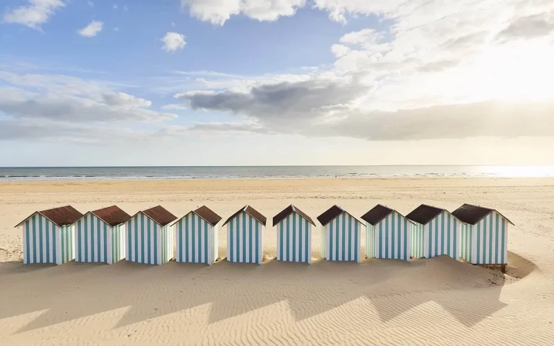 Umkleidekabine am Strand in Saint Jean de Monts